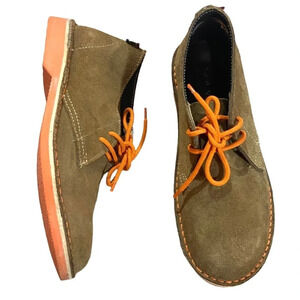 Veldskoen Heritage suede chukka desert boots Sz 36 Tan/Orange